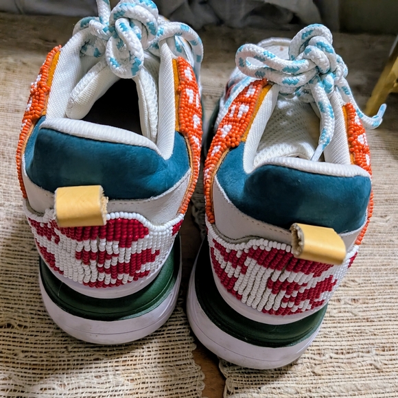 FARM RIO Multicolored Beaded Platform Sneakers - Picture 4 of 5